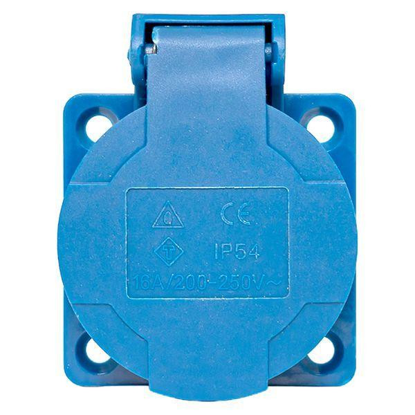 картинка Розетка панельная 112 скрытая 2P+PЕ 16А 220В IP44 с защ. крышкой EKF ps-112-16-220