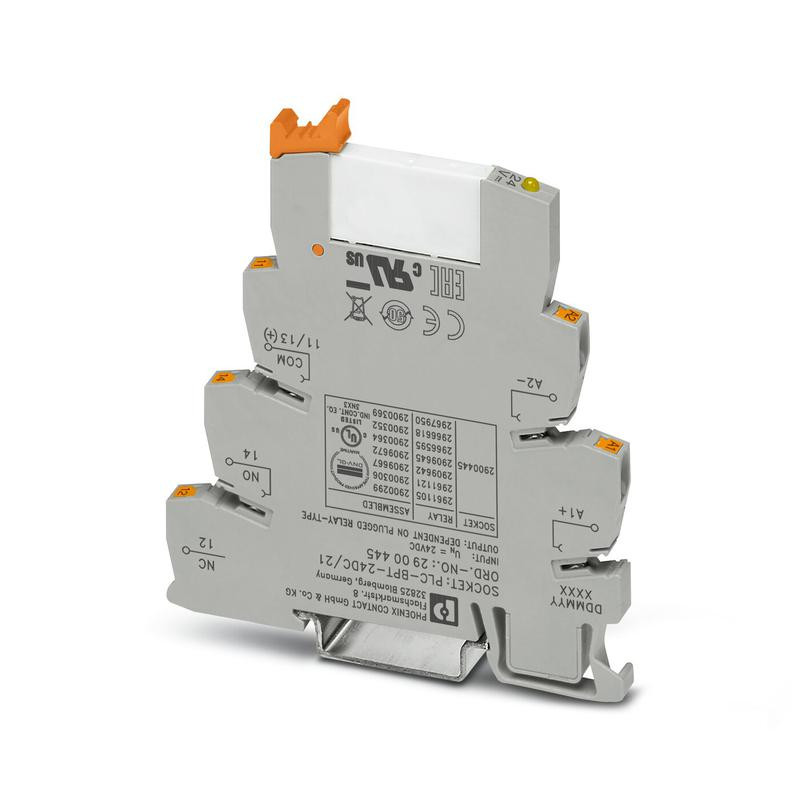Модуль релейный реле в наборе: база реле PLC-BPT-24DC/21+вставное реле HF41F/24-ZST/60103000 (РПВМ-1-24D-1) СТЭЗ 0-2900299