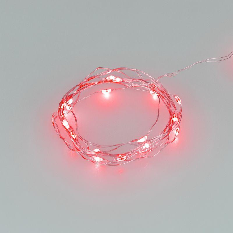 Гирлянда светодиодная ARD-DEW-HOME-2000-CLEAR-20LED-STD Red 3V Battery Pack IP20 Ardecoled 048705