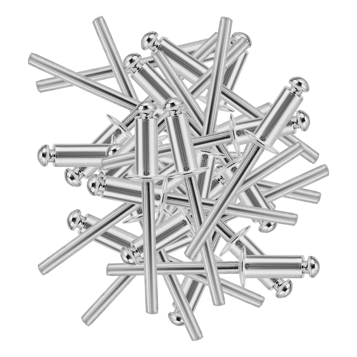 картинка Заклепки алюминиевые, 3/16"-1/2", 5 х 12 мм, 50 шт Denzel