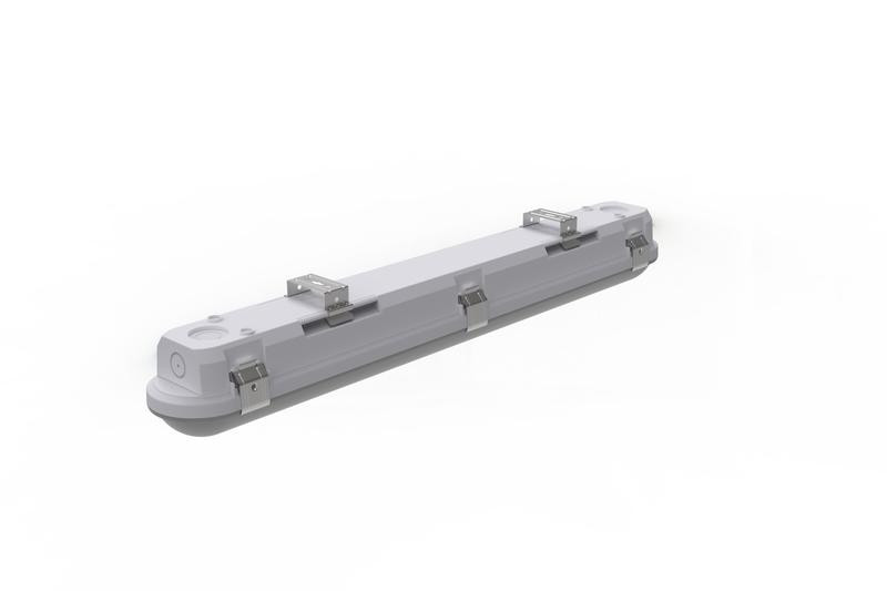 картинка Светильник светодиодный ДСП WP 11 C 20W OP 840 L600 600х85х80мм 20Вт 4000К IP65 пылевлагозащ. бел. Русский Свет 15071123075