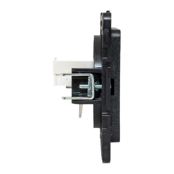 картинка Розетка компьютерная 1-м Стокгольм RJ45 механизм черн. PROxima EKF EZK01-035-10