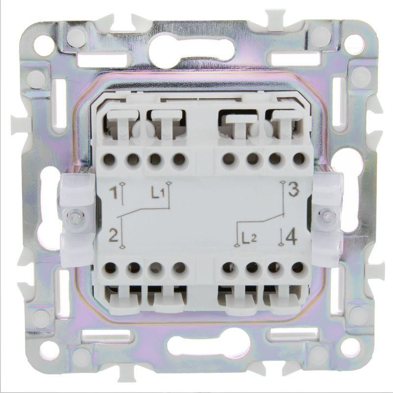 картинка Выключатель проходной 2-кл. SKANDY 10А SK-V05G графит IEK SK-V22-0-10-K53