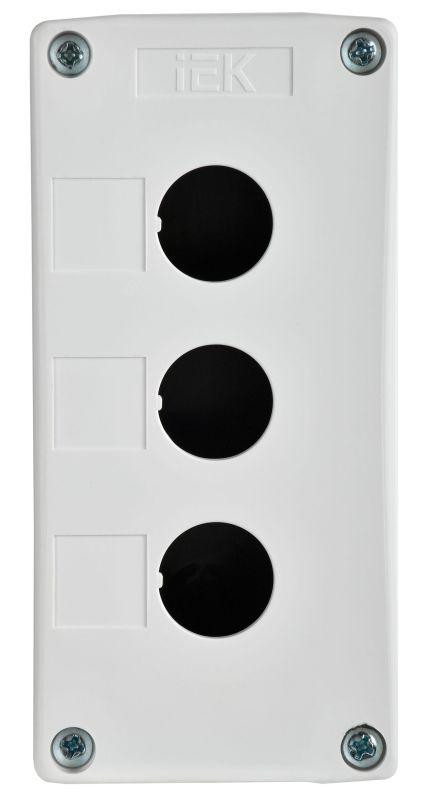 Корпус КП103-Р 3-м для кнопок бел. IEK BKP10-3-K01-R