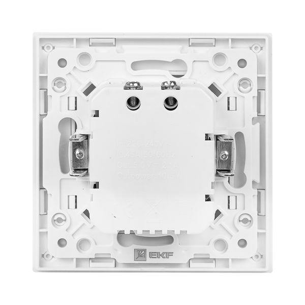 картинка Розетка USB 2-м Стокгольм 2.1А механизм бел. PROxima EKF EYR16-028-10-2USB