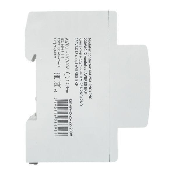 Контактор модульный КМ 25А 2NC+2NO 230В AC (2 мод.) AVERES EKF km-av-2-25-22-230V