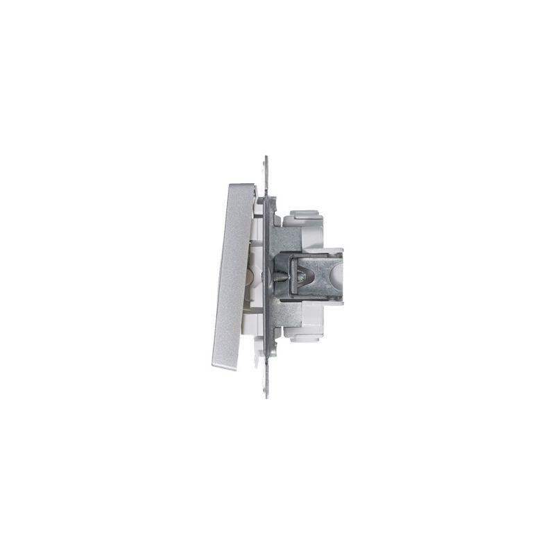 картинка Выключатель 3-кл. СП AtlasDesign 10А IP20 (сх. 1+1+1) 10AX механизм алюм. SE ATN000331