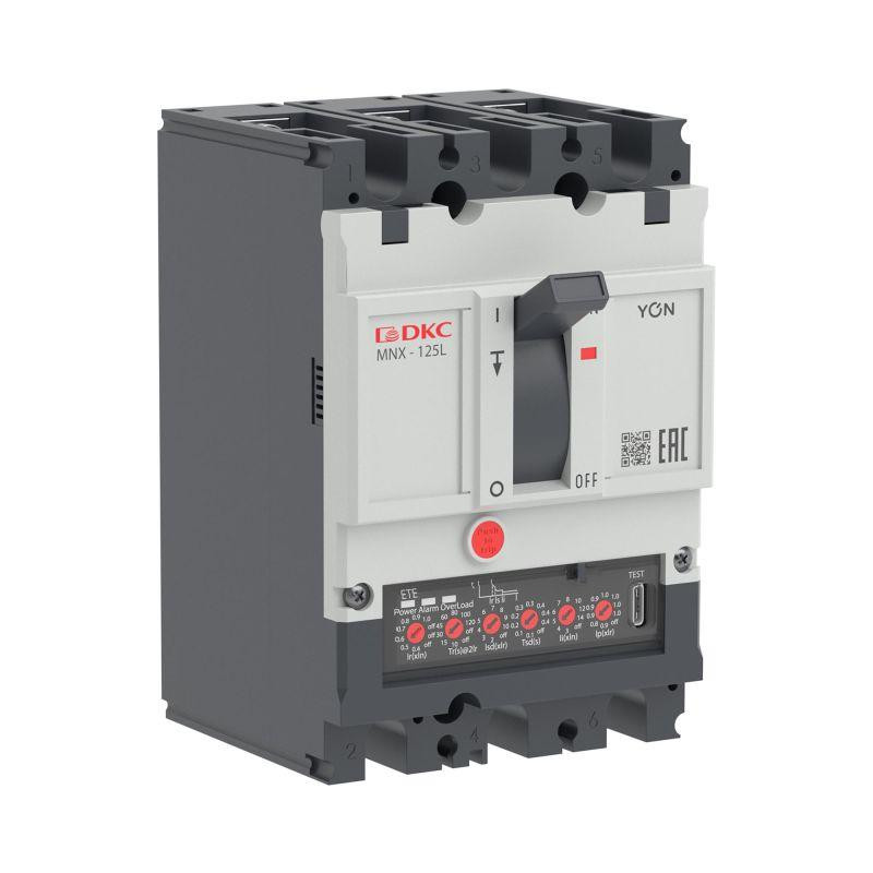 Выключатель автоматический 3P 125А 70кА pro MNX125L при AC415V расцепитель ETE YON MNX125L3PETE0125