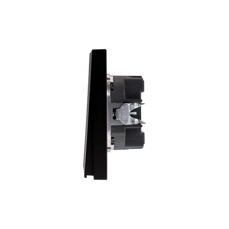 картинка Переключатель проходной 2-кл. СП STRONG 10А антрацит Kranz KR-78-0709-5