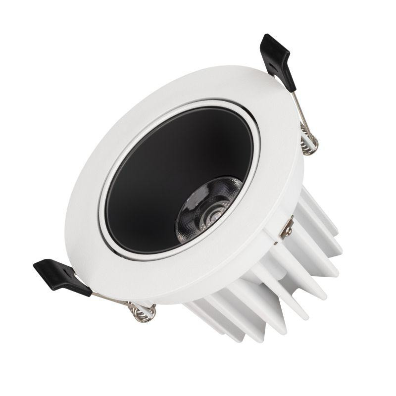 Светильник светодиодный MS-FORECAST-BUILT-TURN-R102-12W Day4000 (WH-BK 32 deg 230В) IP20 металл Arlight 033659(1)