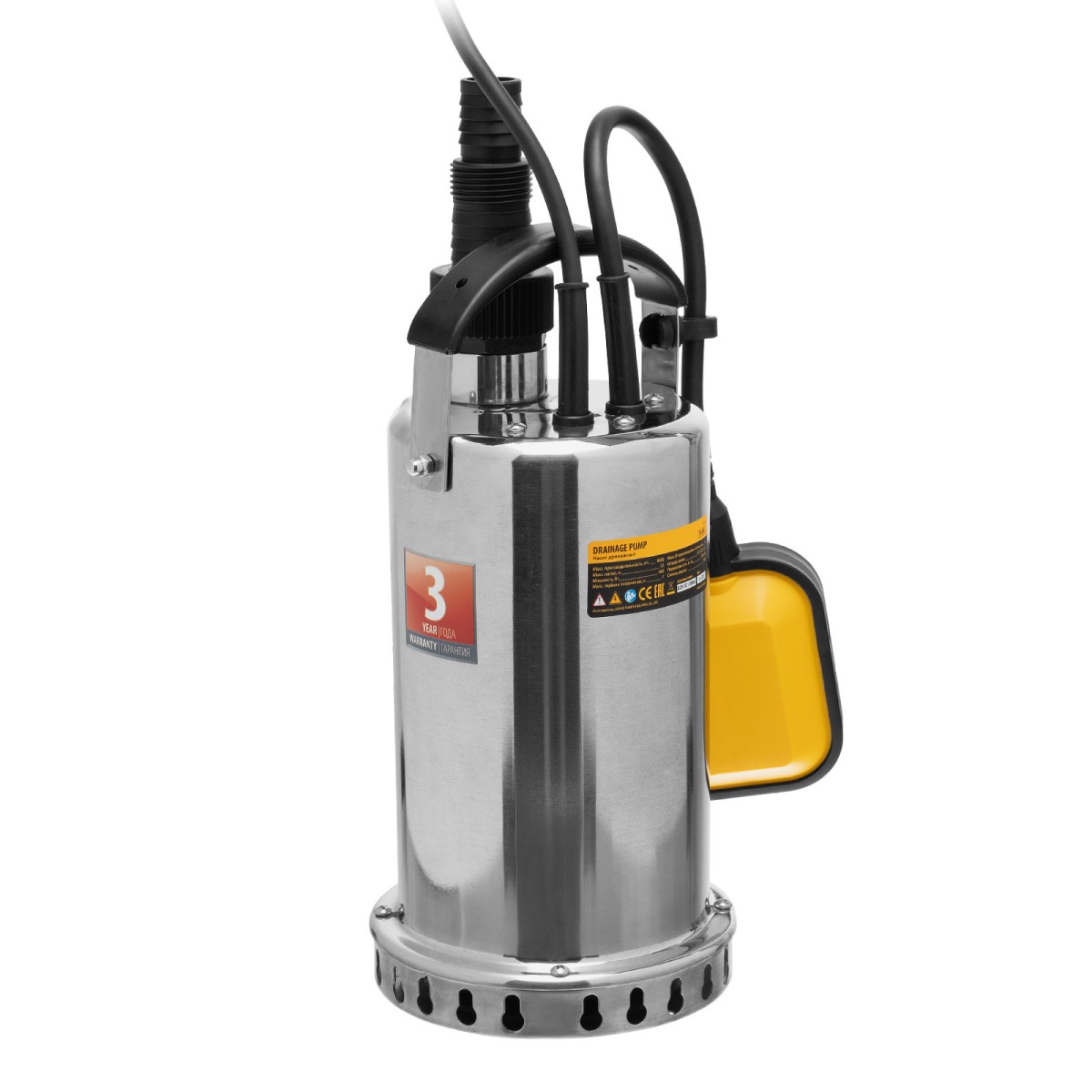 картинка Дренажный насос DP-600X, 600 Вт, подъем 7,5 м, 8500 л/ч Denzel