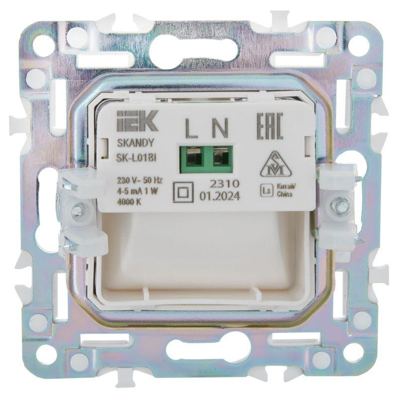 картинка Подсветка светодиодная SKANDY встраив. SK-L01Bl черн. IEK SK-FL20-K02