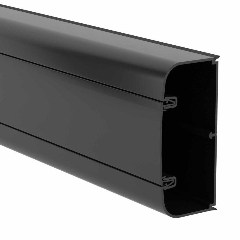 картинка Кабель-канал 90х50 L2000 с фрон. крыш. черн. DKC 09501A
