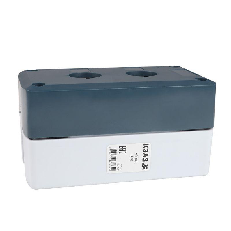 Корпус кнопочного поста КП-102 сер. 2 отв. IP40 КЭАЗ КЭАЗ 362239