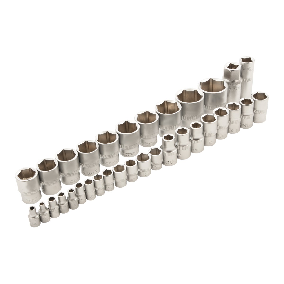 картинка Набор инструментов 94 предмета, CrV, 1/2", 1/4" Сибртех