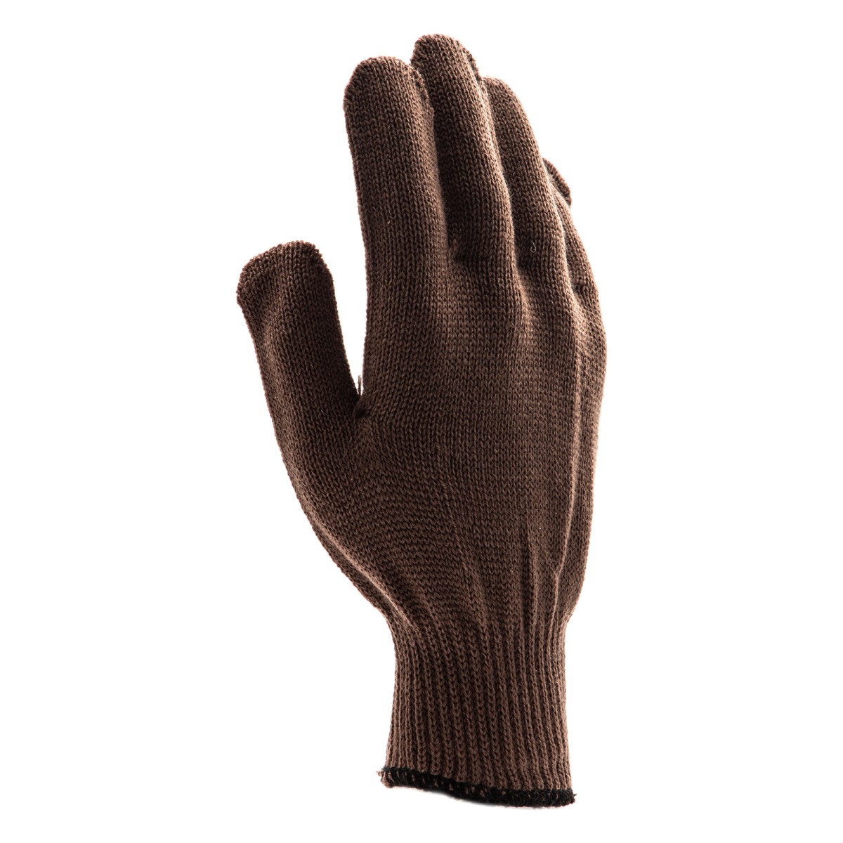 картинка Перчатки трикотажные, акрил, коричневый, оверлок Сибртех