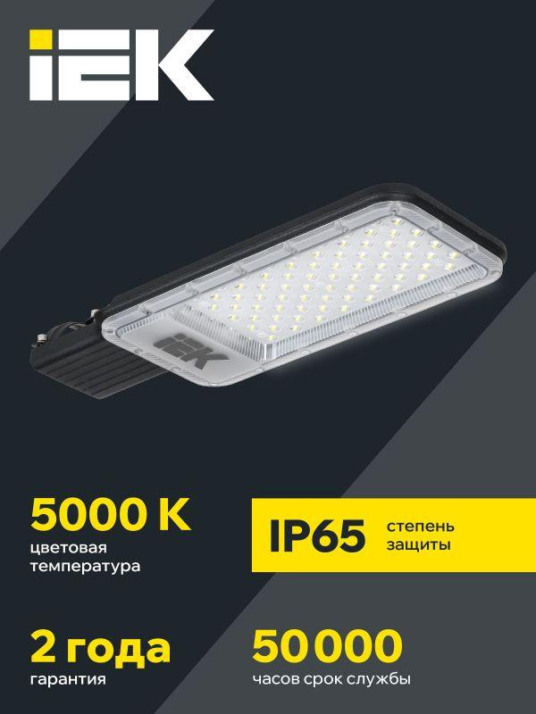 картинка Светильник светодиодный ДКУ 1011-100Ш 5000К IP65 консольный IEK LT-DKU1-1011-100-50-K03