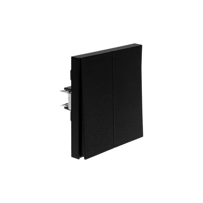 картинка Переключатель проходной 2-кл. СП STRONG 10А антрацит Kranz KR-78-0709-5