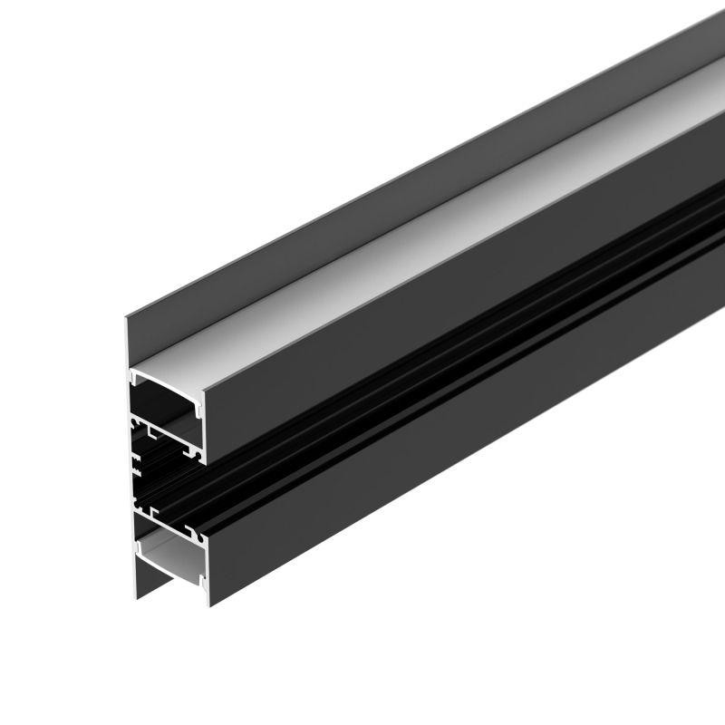 Профиль WALL-2575-DUAL-2000 ANOD BLACK L2000 алюм. Arlight 052332