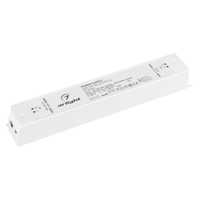 Блок питания ARV-SP-24120-PFC-A 24В 5А 120Вт IP20 пластик Arlight 047443