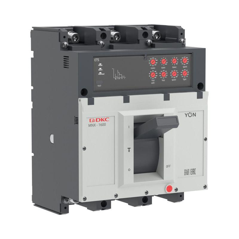 Выключатель автоматический 3P 1250А 70кА pro MNX1600L при AC415V расцепитель ETS YON MNX1600L3PETS1250