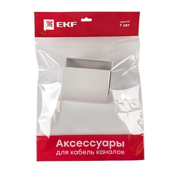 картинка Заглушка 100х40 бел. Plast PROxima (уп.2шт) EKF ecw-100-40x2