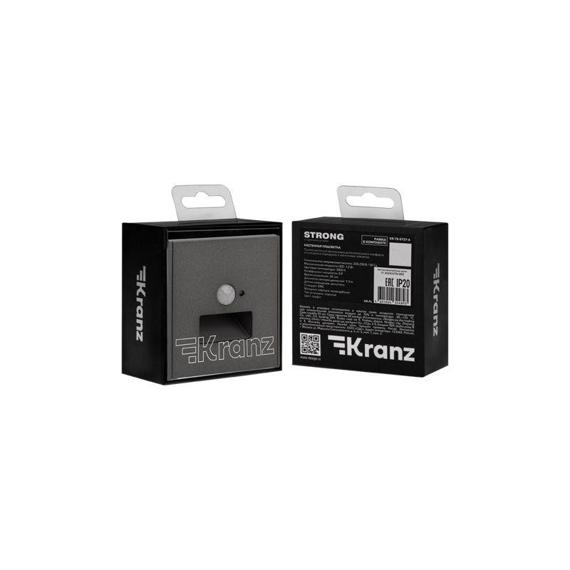 картинка Подсветка STRONG MIELE СП настен. для ног графит Kranz KR-78-0727-6