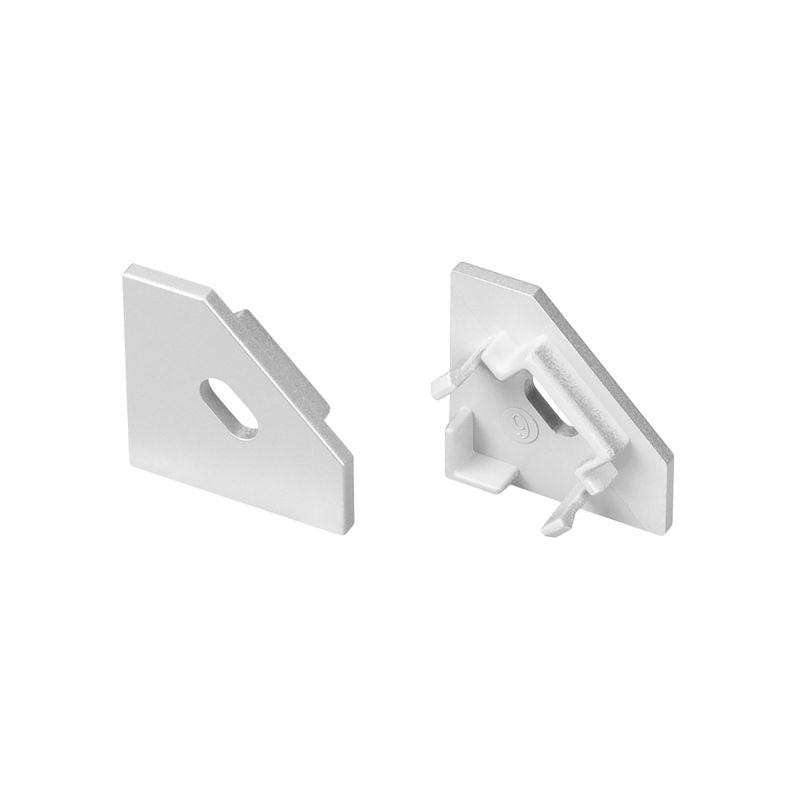 Заглушка SL-KANT-H18 FLAT с отверстием пластик (комплект) Arlight 049044