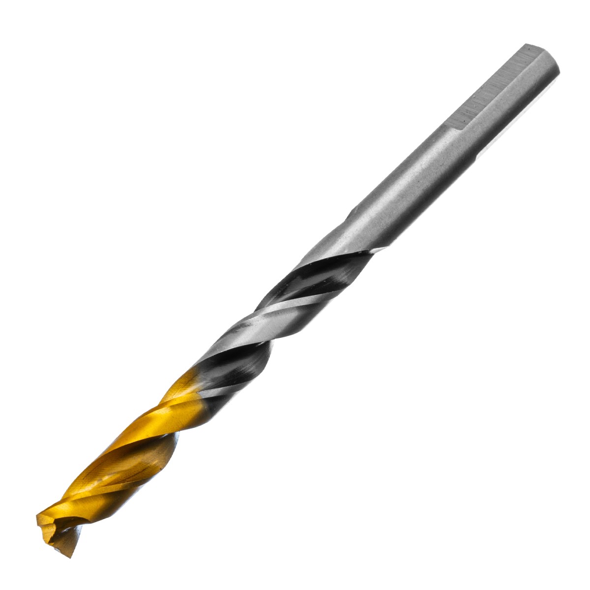 Сверло спиральное по металлу 7,5 x 109мм, Р6М5, Golden Tip, многогранная заточка Denzel