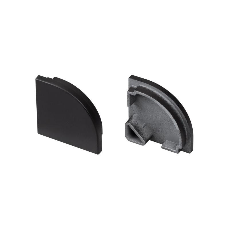 Заглушка SL-KANT-H20 BLACK глухая пластик (комплект) Arlight 049404