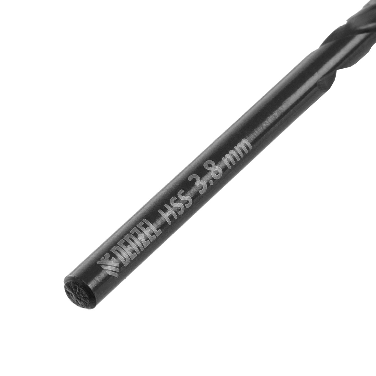 картинка Сверло по металлу, 3,8 мм, HSS-Tin, Golden Tip, 10 шт. Denzel