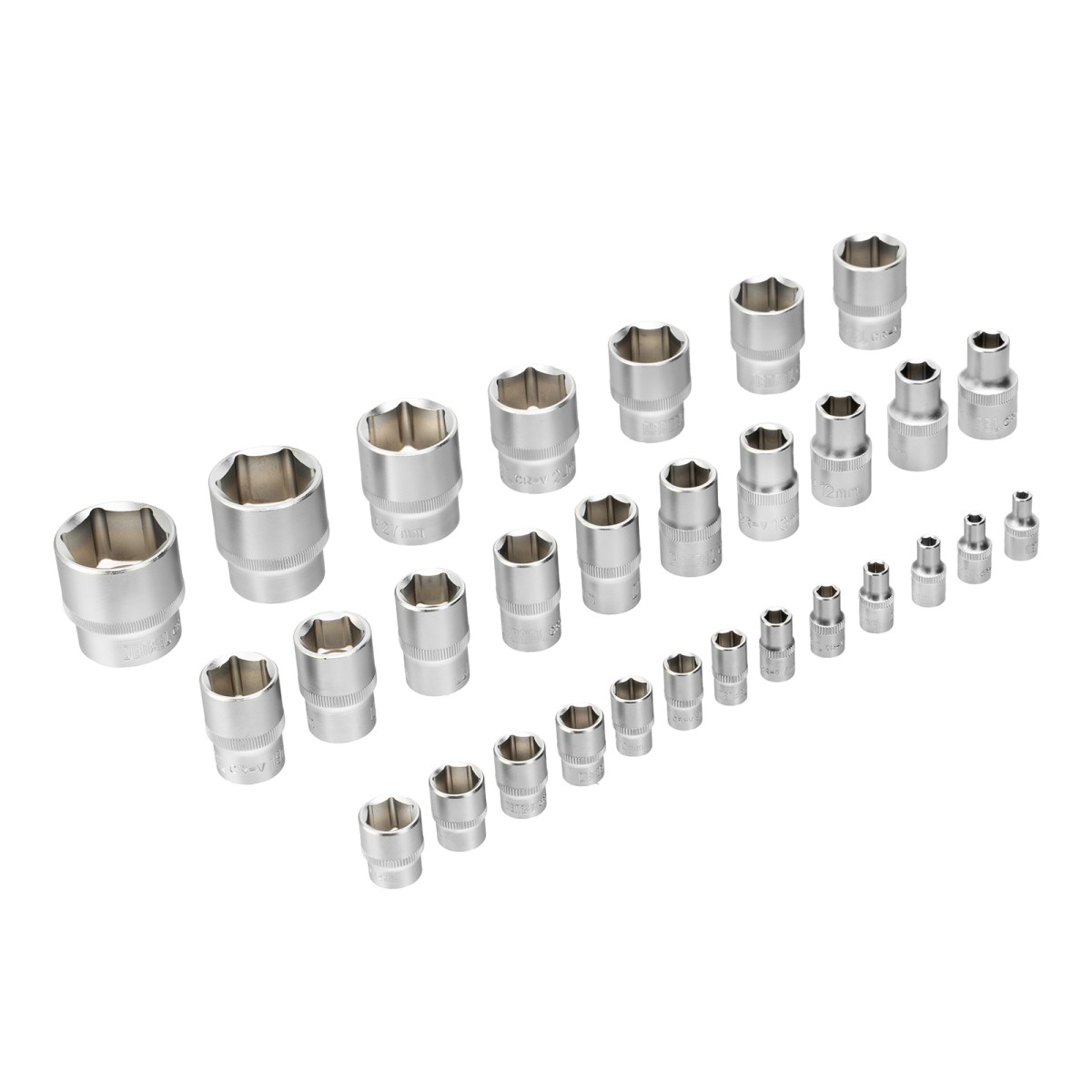 картинка Набор инструментов, 1/2", 1/4", CrV, S2, пластиковый кейс, 109 предметов Denzel