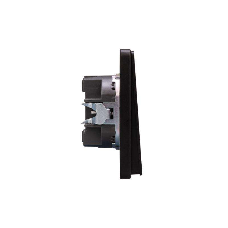 Выключатель 1-кл. СП ROUND MIELE 10А оникс Kranz KR-78-0705-3