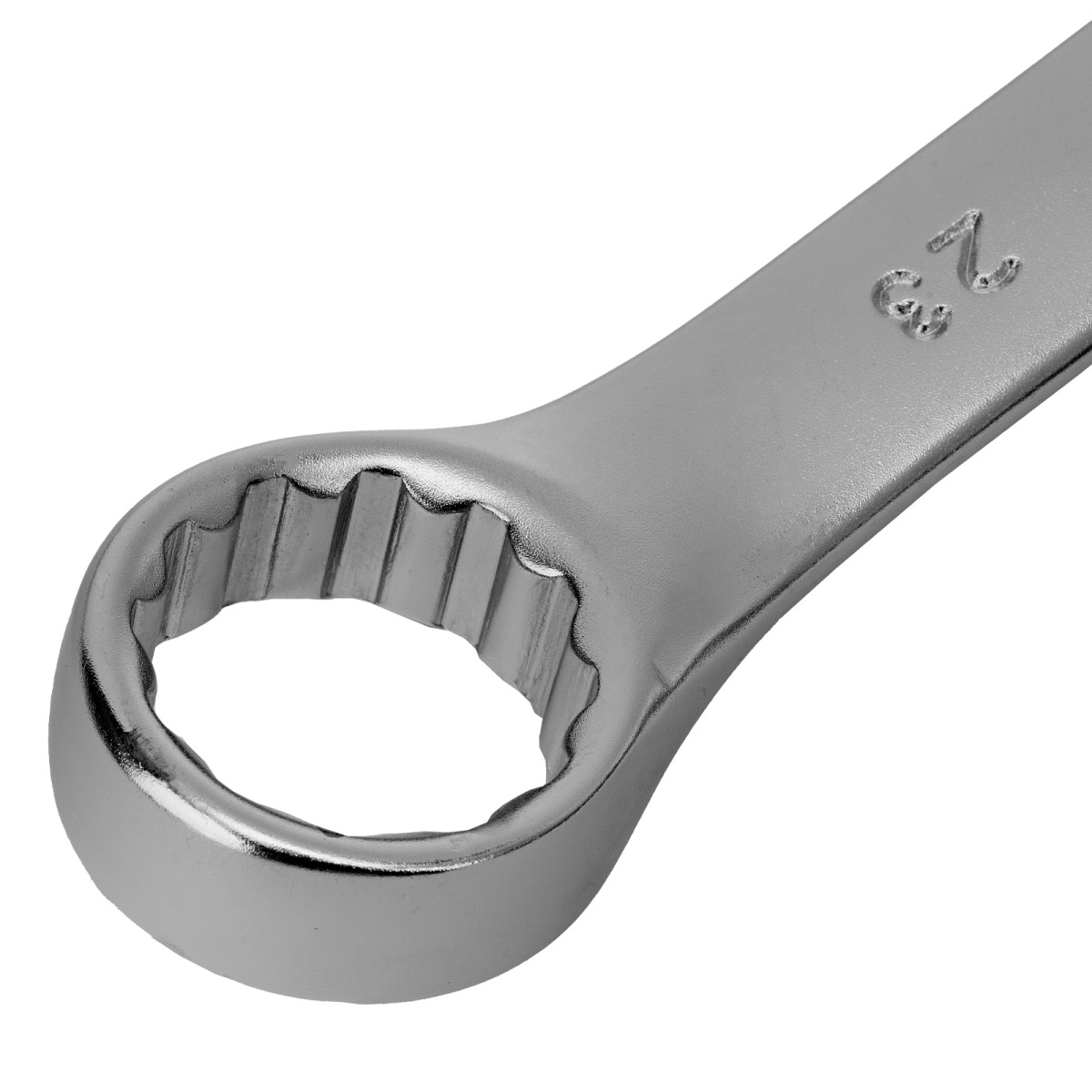 картинка Ключ комбинированный, 23 мм, CrV, матовый хром Stels