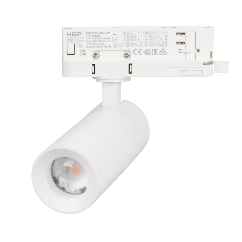 Светильник LGD-ARTEMIS-TRACK-4TR-R55-12W Warm3000 WH 8-80 deg 230В DALI 12Вт 3000К IP20 метал. Arlight 057689