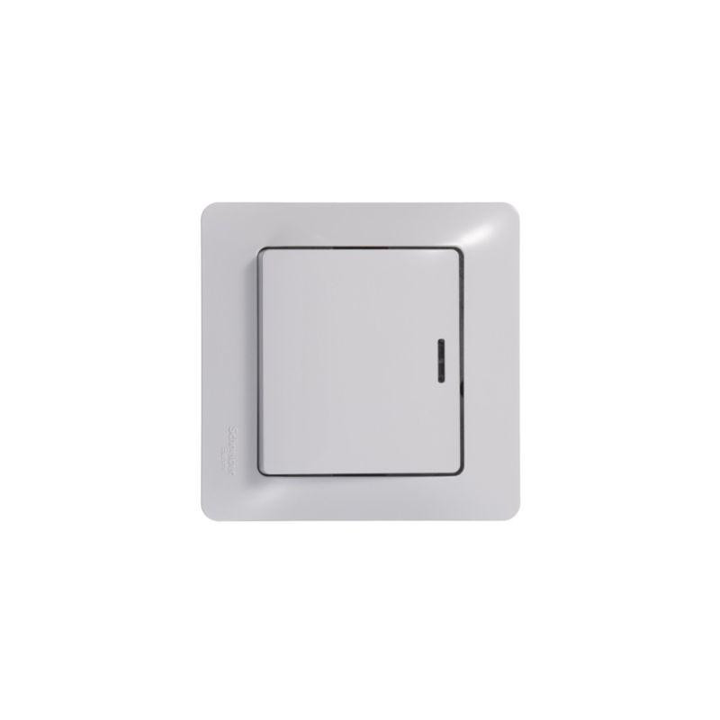 картинка Переключатель проходной 1-кл. СП Glossa 10А IP20 (сх. 6а) 10AX с подсветкой механизм бел. SE GSL000163