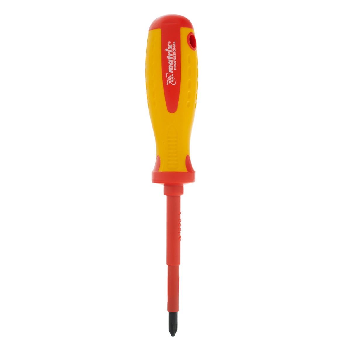 Отвертка Insulated, PH2 x 100 мм, CrMo, до 1000 В, двухкомпонентная рукоятка Matrix Professional