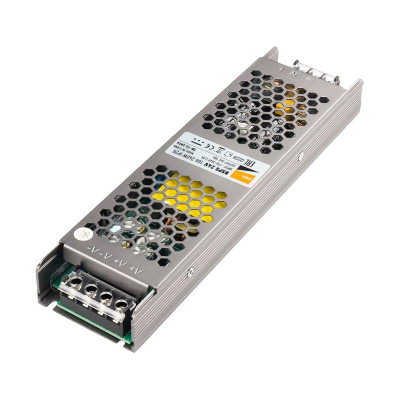 Блок питания для светодиодной ленты 240Вт 10А 24В IP20 BSPS метал. Pro+ JazzWay 5024250