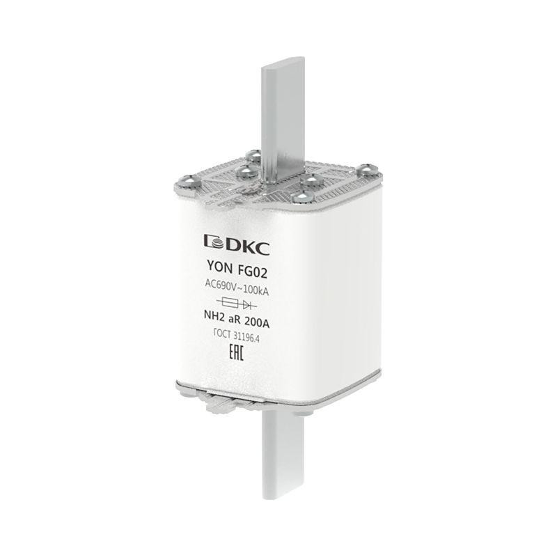 Предохранитель YON ножевого типа FG2 200А 690В хар-ка aR DKC 1FG02-0200-690V-AR