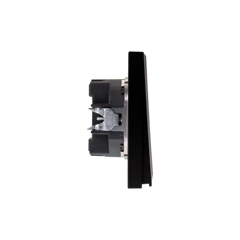 картинка Переключатель проходной 2-кл. СП STRONG 10А антрацит Kranz KR-78-0709-5