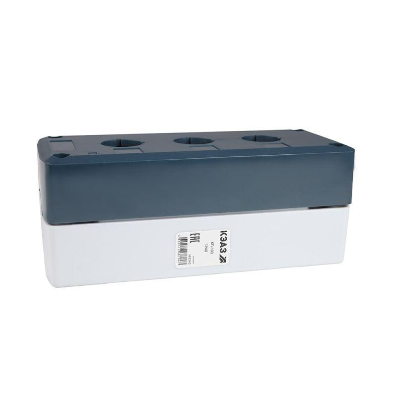 Корпус кнопочного поста КП-103 сер. 3 отв. IP40 КЭАЗ КЭАЗ 362240
