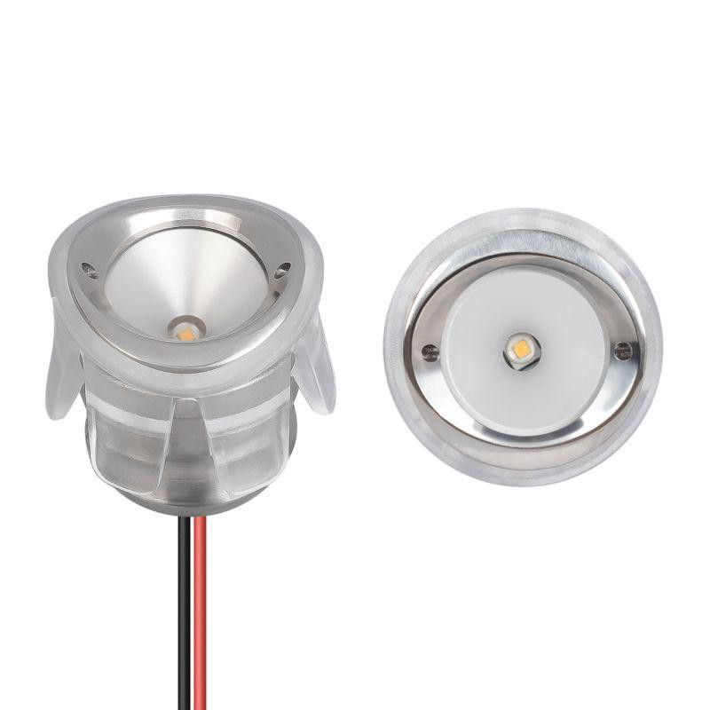 Светильник ALT-LODESTAR-HANDRAIL-R27-1.5W Warm3000 SL 70deg 12-24В 1.5Вт 3000К IP67 ландшафтный метал. Arlight 043668