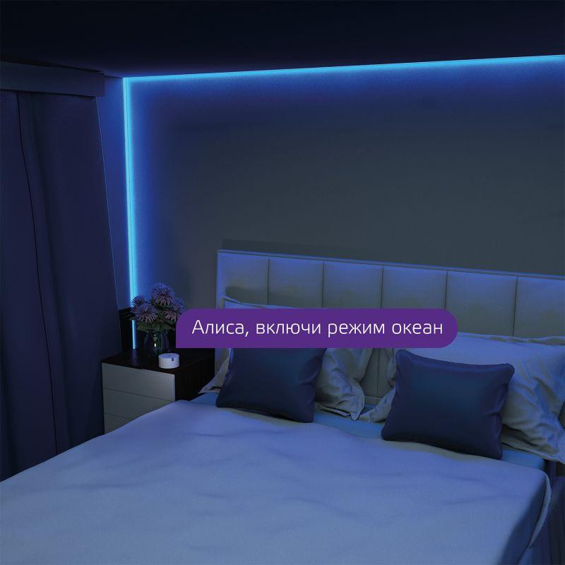 картинка Лента светодиодная умная Smart Home 12Вт 3000-6000К IP20 520-1000лм RGBW + измен. цветов. темпер. + диммир. управление по Wi-Fi драйвер (уп.3м) GAUSS 5010122