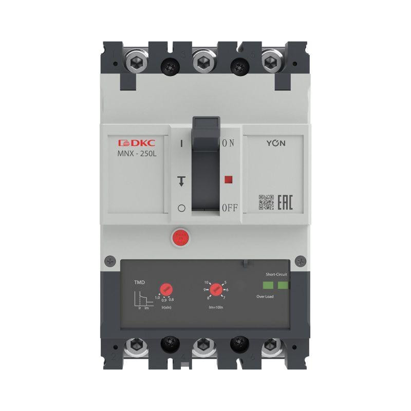 Выключатель автоматический в литом корпусе YON pro MNX250L 3P 200А 70кА при AC415V расц. TMD YON MNX250L3PTMD0200