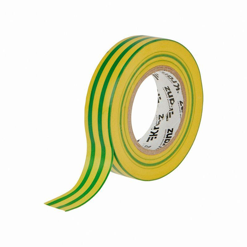 картинка Изолента ПВХ 0.13х19мм 25м желт./зел. (уп.5шт) Kranz KR-09-2207