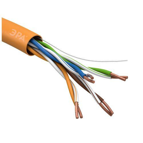 картинка Кабель витая пара U/UTP кат.5E 4х2х24AWG CU нг(А) HF (уп.305м) Эра Б0044430