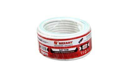 картинка Кабель SAT 703B+Cu/Al/Cu (75%) 75Ом Б (уп.10м) Rexant 01-2431-10