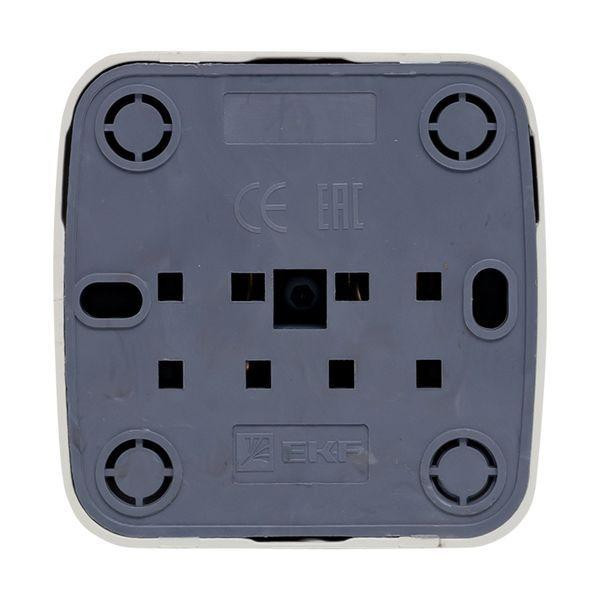 картинка Розетка 1-м ОП Минск 10А IP20 без заземл. бел. Basic EKF EGR10-022-10