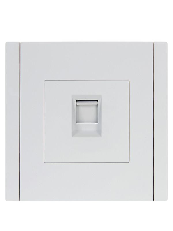 картинка Розетка компьютерная RJ45 кат.5E FORTE&PIANO FP232 бел. IEK FP-K10-1-K01