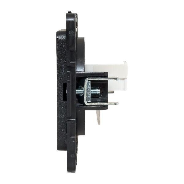 картинка Розетка компьютерная 1-м Стокгольм RJ45 механизм черн. PROxima EKF EZK01-035-10